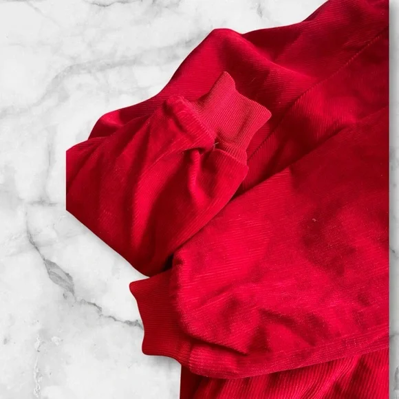 Vintage dead stock kbrand red snap button jacket